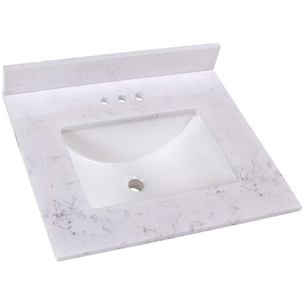 25 in. W x 22 in. D Cultured Marble White Rectangular Single Sink Vanity Top in Pulsar - u3exphbkkquehpxay8fe@2x.jpg