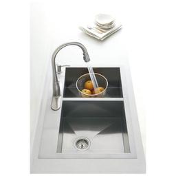 Vault 33" Double Basin Top-Mount/Under-Mount 18-Gauge Stainless Steel Kitchen Sink with SilentShield and Bottom Sink Rack - u5ibkkqdldo9itxciowk@2x.jpg
