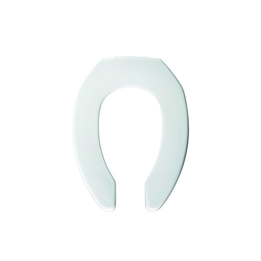 Toilet Seat, Elongated Bowl, Open Front, Less Cover, Plastic, White - u71fufxbd0d2ewhszfmb@2x.jpg