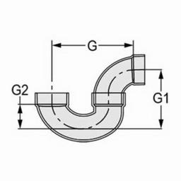 P-Trap, 2 in, Hub, DWV, PVC - u8857o4g2ywr39uq7fca@2x.jpg