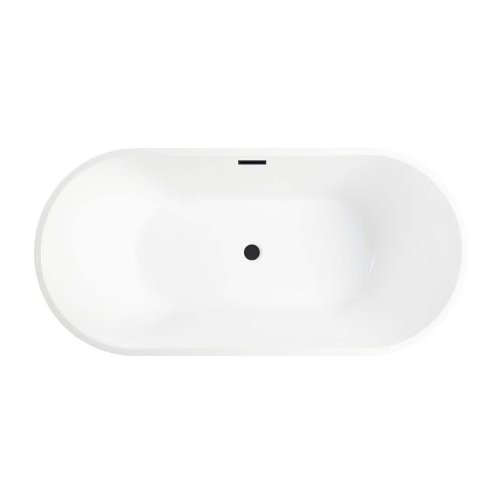 Bordeaux 54 in. Acrylic Flatbottom Freestanding Bathtub in White/Matte Black - uapaf9qxvoveojimwln2@2x.jpg