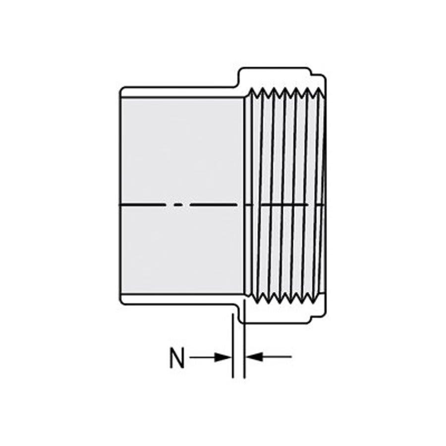 Cleanout Adapter, 8 in, Spigot x FNPT, DWV, PVC - ub0pxycivt97kcuvbdpd@2x.jpg