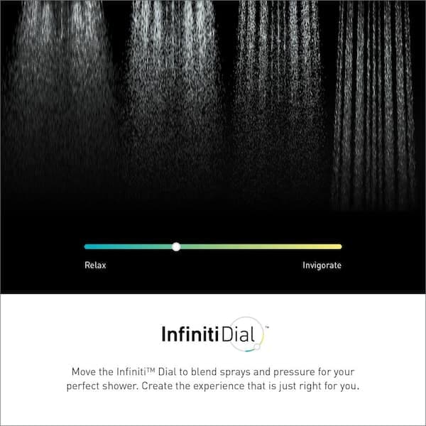 MOEN Verso 8-Spray 7 in .Dual Wall Mount Fixed and Handheld Shower Head 1.75 GPM with Infiniti Dial in Brushed Gold 220C3EPBG - ub4hd99vptqt3myq2brz@2x.jpg