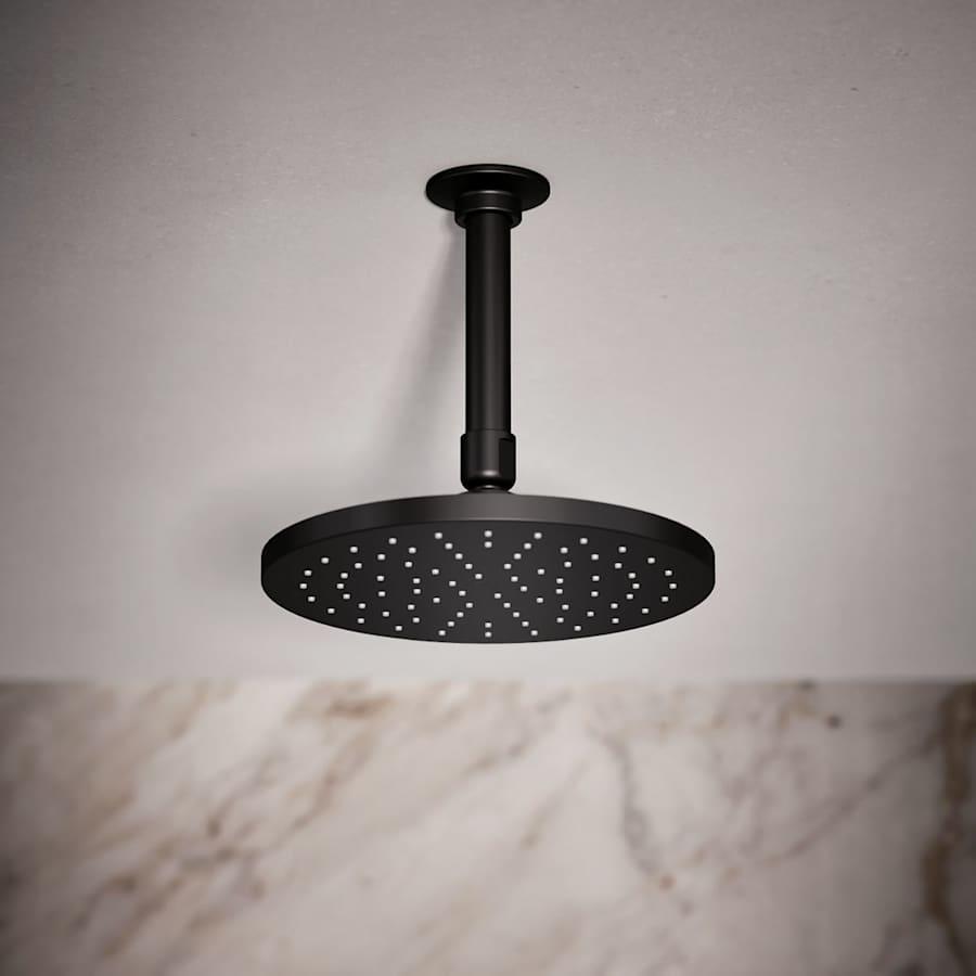 Contemporary Round 8" Single Function 2.5 GPM Rainhead with MasterClean Sprayface and Katalyst Air-Induction Technology