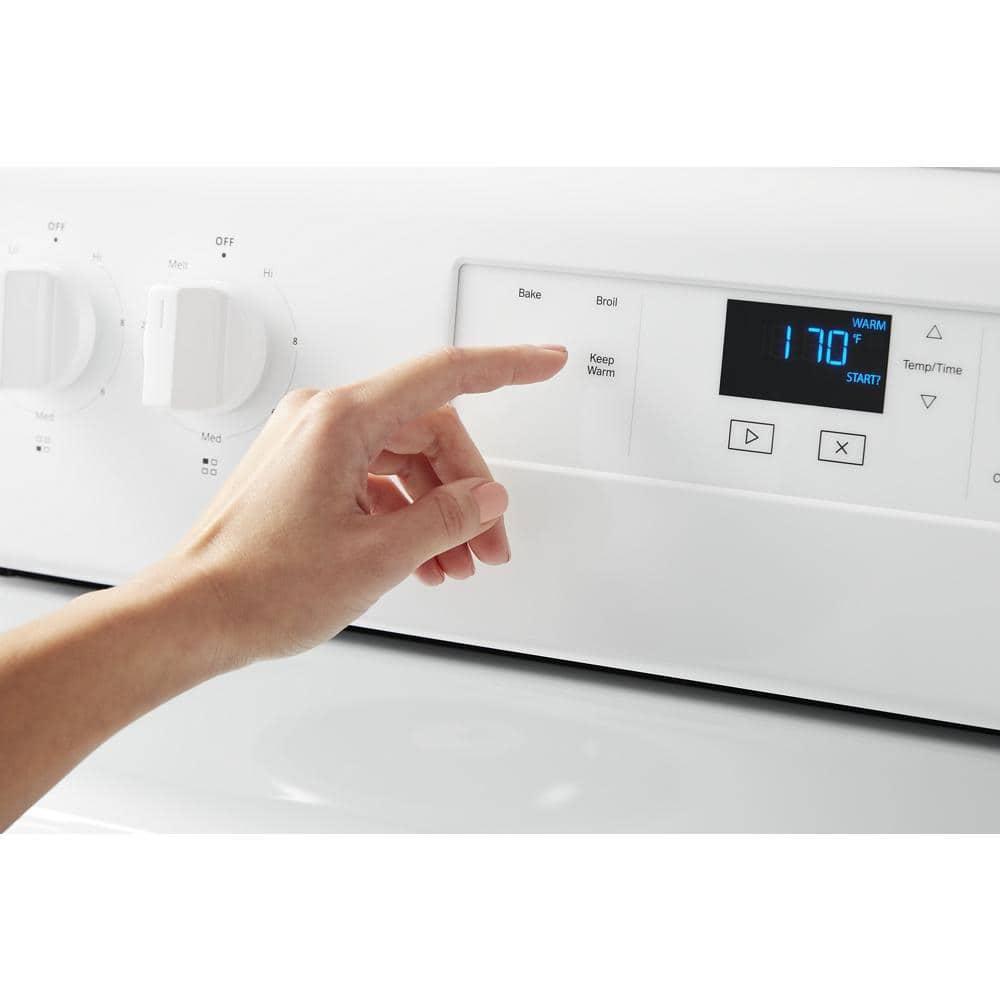 30 in. 4.8 cu. ft. 4-Burner Electric Range with Keep Warm Setting in White with Storage Drawe - ugpu3uvhrovb9vbsahkg@2x.jpg