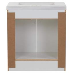 31 in. W x 19 in. D x 34 in. H Single Sink Freestanding Bath Vanity in White with White Cultured Marble Top - ugshs5srtamg1aahthw7_x500.jpg