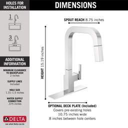 Junction 1.8 GPM Single Hole Pull Down Kitchen Faucet With MagnaTite and Touch-Clean Technology - ugtiw7jrppehcn1fjixa@2x.jpg