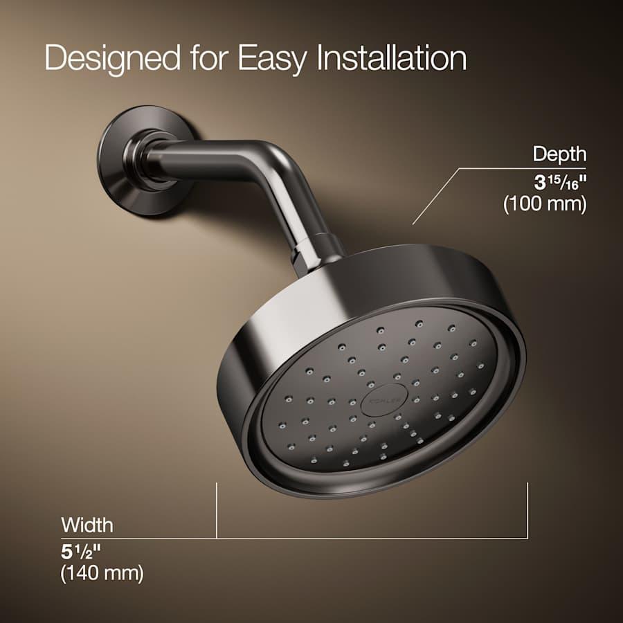 Purist 2.5 GPM Single Function Shower Head with MasterClean and Katalyst Air-Induction Spray Technology - uhpoicjfmtu2oijzx0wy@2x.jpg