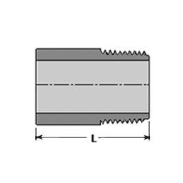 Nipple, 1/2 in, 6 in L, Plain x MNPT, PVC, SCH 80/XH - ujtjq2x9srznnfbuo8rj@2x.jpg