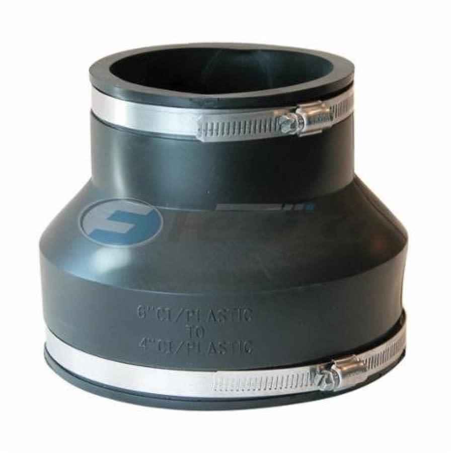 Transition Coupling, 6 x 4 in, Cast Iron/Plastic x Cast Iron/Plastic, Flexible PVC - ujwivpbqigtkhrcynyo1@2x.jpg