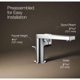 Composed 1.2 GPM Single Hole Bathroom Faucet with Pop-Up Drain Assembly - uklh4nc1jbtsemrdtruf@2x.jpg