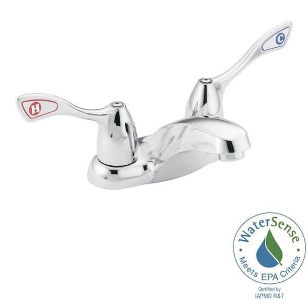 MOEN 4 in. Centerset 2-Handle High-Arc Bathroom Faucet in Chrome 8800 - uleptmahtofjtjxvelt5@2x.jpg