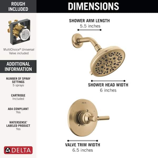 Delta Lorna Gold Single Handle 5-Spray Shower Faucet 1.75 GPM with Pressure Balance in Champagne Bronze 142839-CZ - unevnvksnbqzberaywb2@2x.jpg
