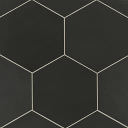 Makoto 10" x 11.5" Hexagon Matte Porcelain Tile in Kuroi Black - uor1muqbslruhhagfucm@2x.jpg