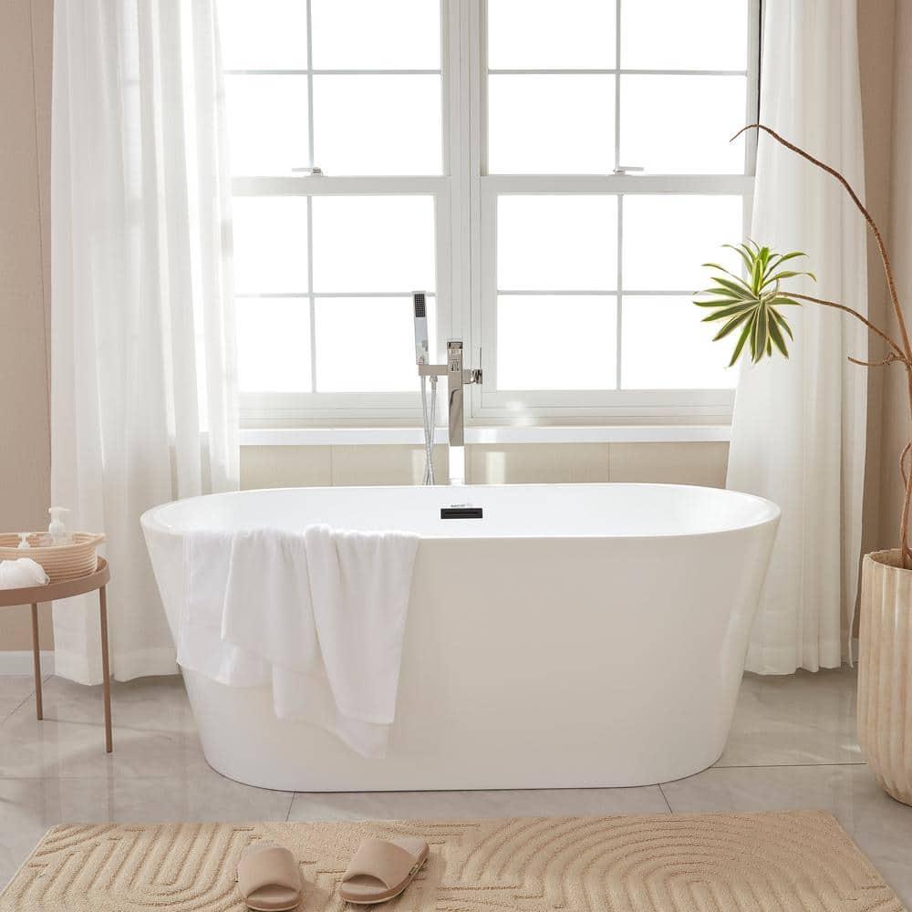 Bordeaux 54 in. Acrylic Flatbottom Freestanding Bathtub in White/Matte Black - uoyhbnr5ty6rpfvurti8@2x.jpg