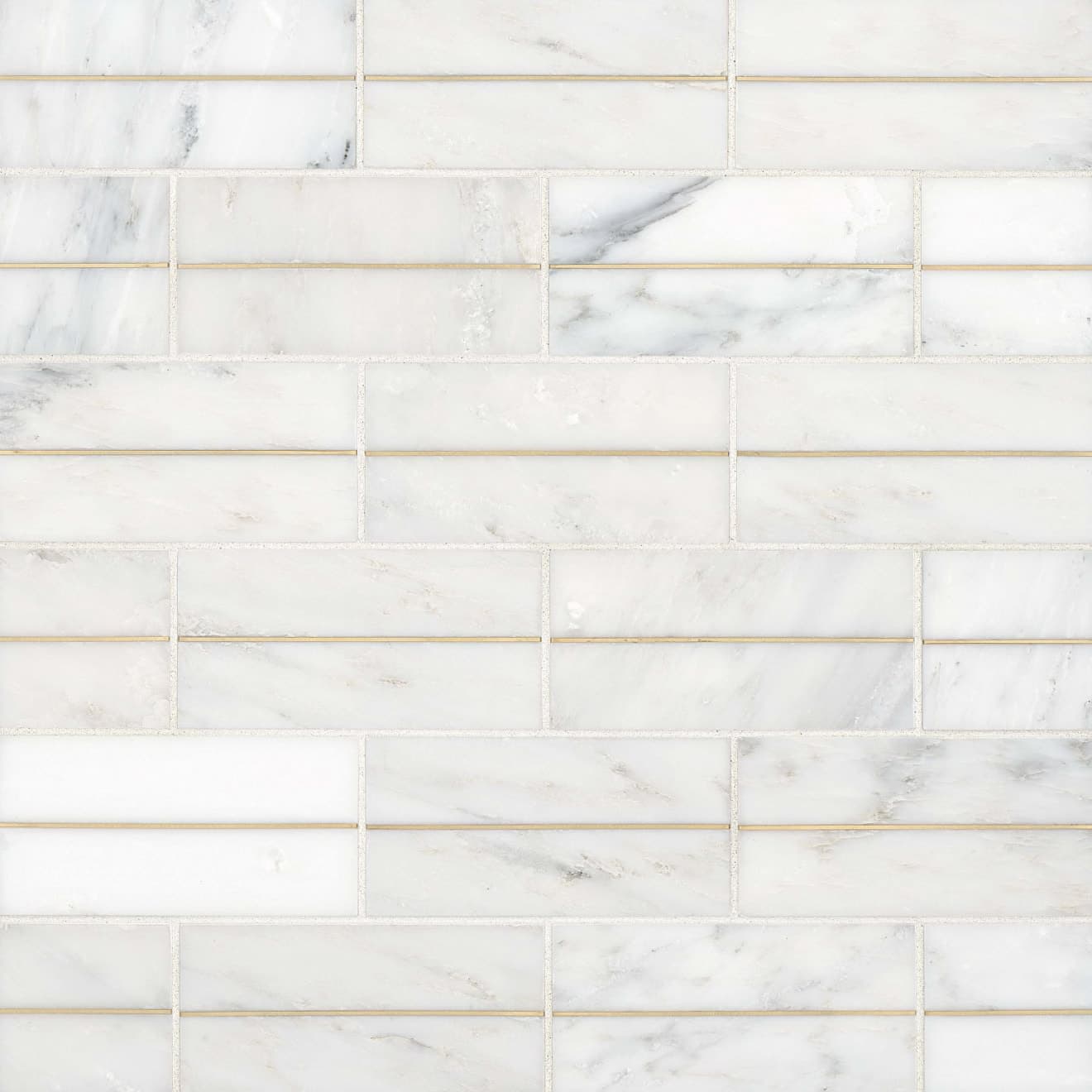 Ferrara Bianco 3x6 Decorative Tile W-Brass Honed