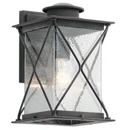 Argyle Single Light 13" Tall LED Outdoor Wall Sconce with Clear Seeded Glass Shade - utgylrg5gcjcoitmyp6i@2x.jpg