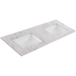 61 in. W x 22 in. D Cultured Marble White Rectangular Double Sink Vanity Top in Lunar - uvtrjhvrd944mainqfox@2x.jpg