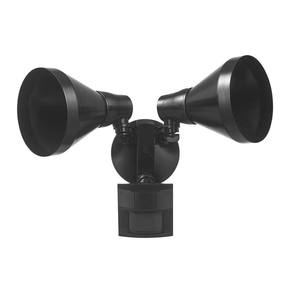 PAR 180° Black Motion Sensor Wired Outdoor Exterior 2-Head Dusk-to-Dawn Security Flood Light - uw3uoodqtymbecmeg2zz@2x.jpg