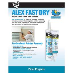 DAP Alex Fast Dry 10.1 oz. White Acrylic Latex Plus Silicone Caulk - uwciy2gxvdfcx3wydjpp@2x.jpg