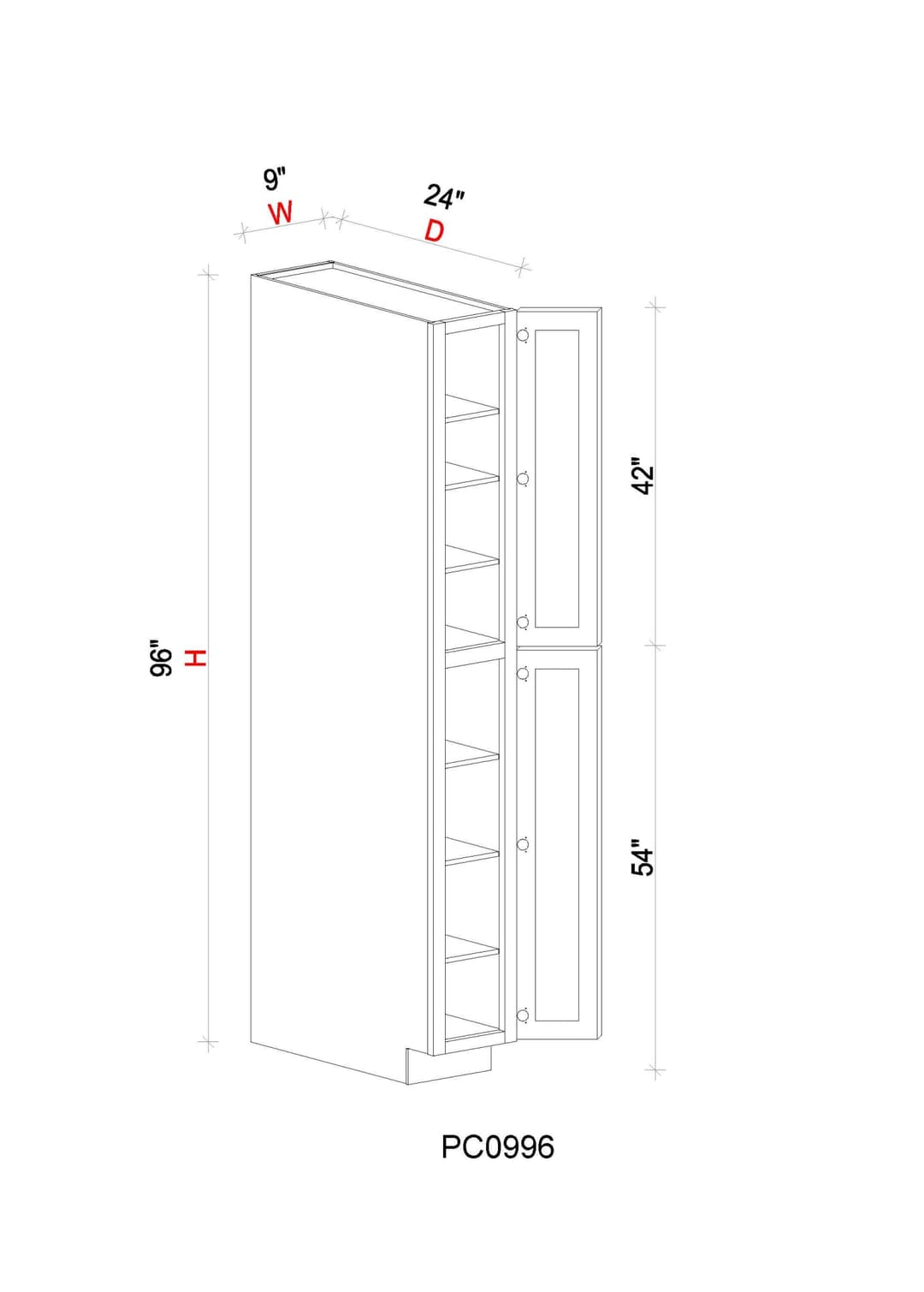 Pantry Cabinet - 09"W x 96"H x 24"D - 1D - uwcwkdmilhtjekv76s3e@2x.jpg