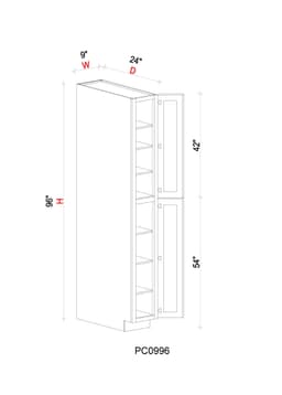 Pantry Cabinet - 09"W x 96"H x 24"D - 1D - uwcwkdmilhtjekv76s3e@2x.jpg