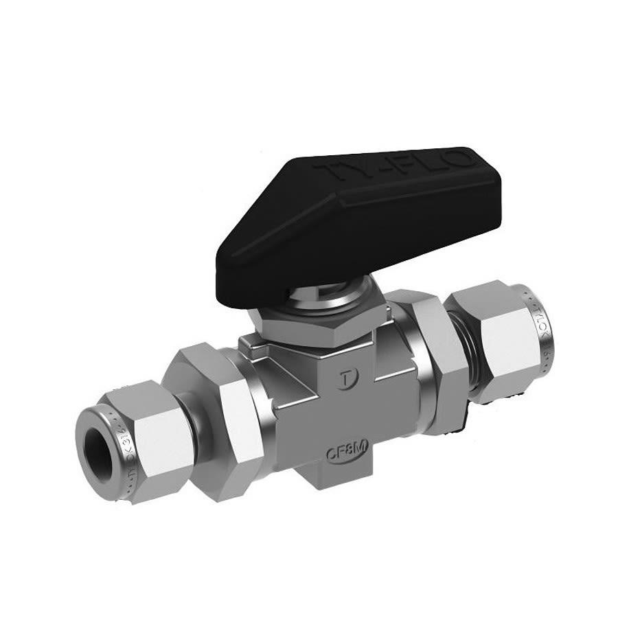 1-Piece Ball Valve, 1/4 in, Tube, Standard Port, Stainless Steel Ball, 304/304L Stainless Steel - uwtcxyzcrka2r177g0bd@2x.jpg