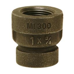 Reducer Coupling, 1 x 3/4 in, FNPT, 300 lb, Malleable Iron, Black - uxlm94udol4ha4nb6saq@2x.jpg
