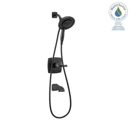 Delta Vesna In2ition Two-in-One Single-Handle 5-Spray Tub and Shower Faucet in Matte Black (Valve Included) 144789-BL-I - uxum5xuli07u1s9jd5hp@2x.jpg