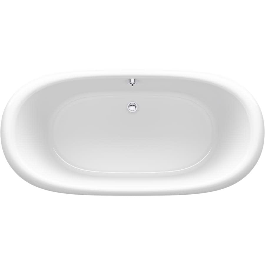 Artifacts 67" Free Standing Cast Iron Soaking Tub with Center Drain and Overflow - Claw Feet Sold Separately - uy1tgda4uvfyk4wtmace@2x.jpg