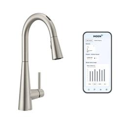 Sleek 1.5 GPM Single Hole Pull Down Kitchen Faucet with Voice Activation - v1btu4kcvmn0taz23lhu_x500.jpg