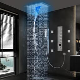 YAWWALK Thermostatic 15-Spray 16 in. Ceiling Mount Square LED Mood Lighting Shower System with Valve in Brushed Nickel CR1-S027-16NI-1 - v2paqd0vigqjgy5chsvs@2x.jpg