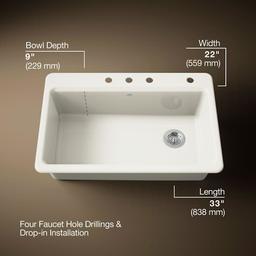 Riverby 33" Single Basin Top-Mount Enameled Cast-Iron Kitchen Sink - v5qit3e93cik62cjj4f0@2x.jpg