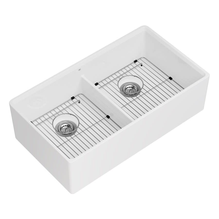 Etre 35-3/4" Farmhouse, Undermount Double Basin Fireclay Kitchen Sink with Basin Rack, and Basket Strainer - v7q0csszufvuemfi2ykj@2x.jpg
