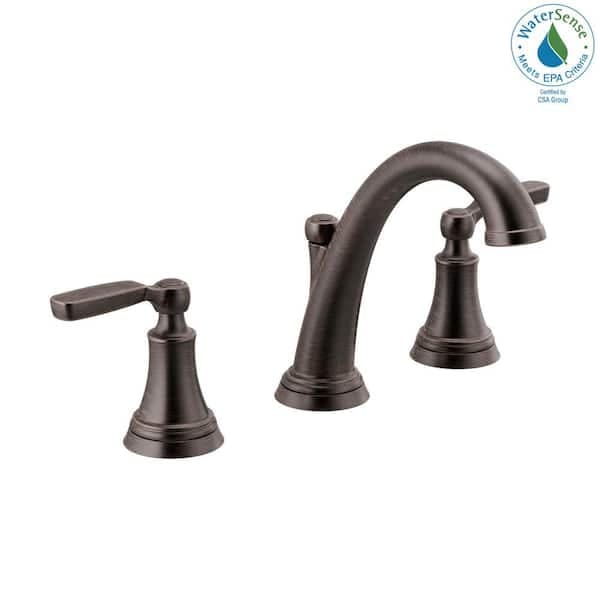 Delta Woodhurst 8 in. Widespread 2-Handle Bathroom Faucet in Venetian Bronze 3532LF-RBMPU - v8qed5bfnr3sxcuhbn8k@2x.jpg