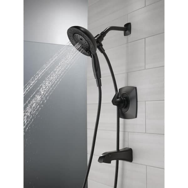 Delta Vesna In2ition Two-in-One Single-Handle 5-Spray Tub and Shower Faucet in Matte Black (Valve Included) 144789-BL-I - v8zceenmsyv9y0twvpgy@2x.jpg