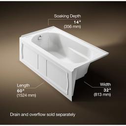 Devonshire Collection 60" Three Wall Alcove Soaking Bath Tub with Left Hand Drain - v92rb3redhfzjxdo1qck@2x.jpg