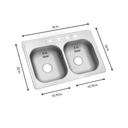 Glacier Bay Drop-In Stainless Steel 33 in. 4-Hole Double Bowl Kitchen Sink - v9txhfpqtkkxkq2sv1rx_x500.jpg