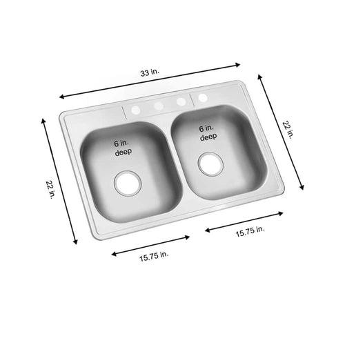 Glacier Bay Drop-In Stainless Steel 33 in. 4-Hole Double Bowl Kitchen Sink - v9txhfpqtkkxkq2sv1rx_x500.jpg
