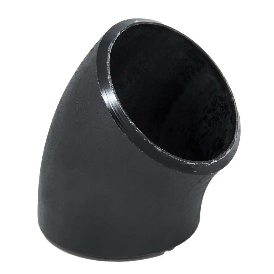 Carbon Steel Long Radius 45 deg Elbow, 4 in, Butt Weld, Buy American