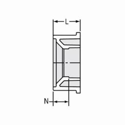 Bushing, 12 x 10 in, Hub x Spigot, DWV, PVC - vbkcipscjys8wsvmjkme@2x.jpg