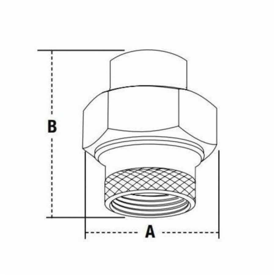 Dielectric Union, 1/2 in, C x FNPT - vd894jjfretv06apsyge@2x.jpg
