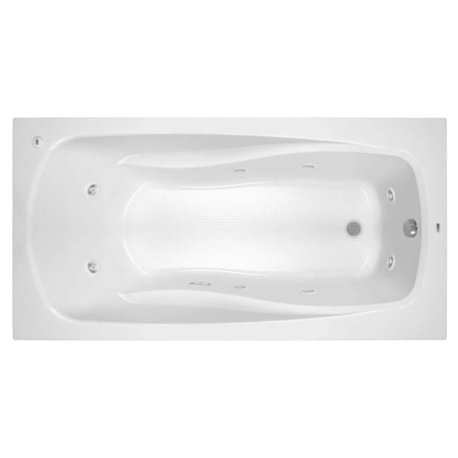 Lansford 72" x 36" Whirlpool Bathtub with 8 Hydro Jets and EasyCare Acrylic - Drop In or Alcove Installation - ve38ufvzbw3qkwtstubw@2x.jpg