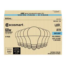 60-Watt Equivalent A19 Non-Dimmable LED Light Bulb Daylight 5000 (8-Pack) - verog7zdjyci0dov6rak@2x.jpg