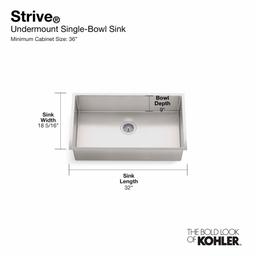 Strive 32" Single Basin Undermount 16-Gauge Stainless Steel Kitchen Sink with SilentShield - vfb3fvzwdch4lw2sqbgx@2x.jpg