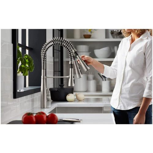 Simplice 1.5 GPM Single Hole Pre-Rinse Pull Down Kitchen Faucet - Includes Escutcheon - vfhg6et00xz2geyrfb55_x500.jpg
