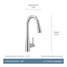 Sleek 1.5 GPM Single Hole Pull Down Kitchen Faucet with Voice Activation - vfk5ahplm0i5ju5gqvkj@2x.jpg