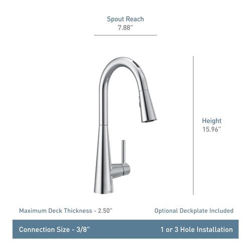 Sleek 1.5 GPM Single Hole Pull Down Kitchen Faucet with Voice Activation - vfk5ahplm0i5ju5gqvkj_x500.jpg