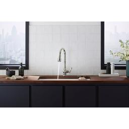Artifacts Touchless 1.5 GPM Single Hole Pull Down Kitchen Faucet with Three-Function Spray Head - vfpaxeyjwlsgilzcwiti@2x.jpg