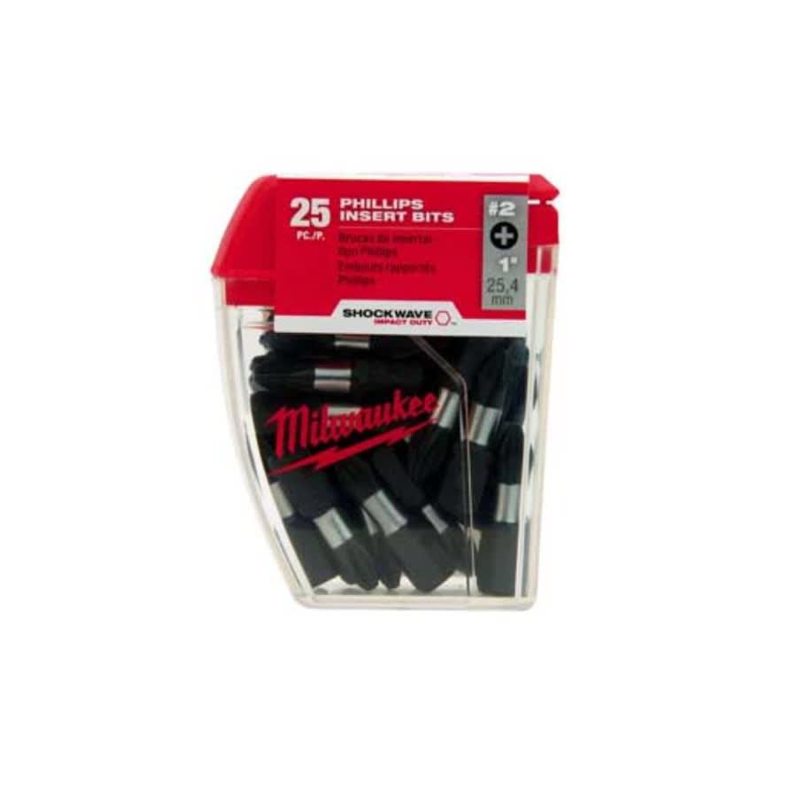 SHOCKWAVE™ 25-Piece Impact Insert Bit, #2 Phillips® Point, 1 in OAL, 1/4 in, Proprietary Steel, 25-Pack - vgscgg531zkcje9iqkmb@2x.jpg